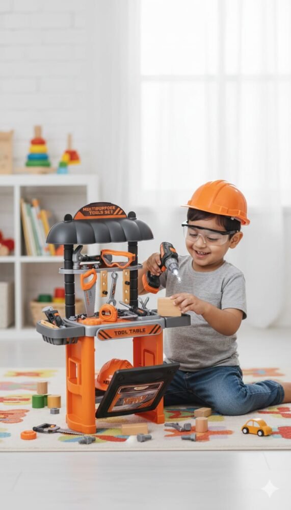 Junior Builder's Multipurpose Tool Table Set