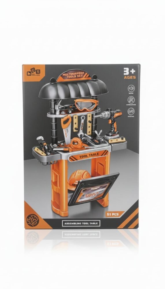Junior Builder's Multipurpose Tool Table Set