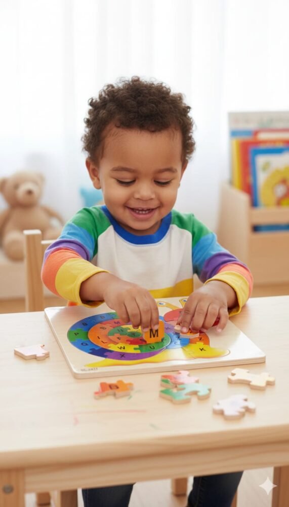 Wooden Snail Alphabet Learning Puzzle