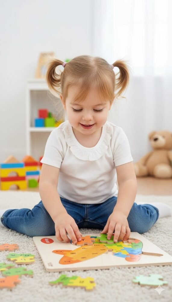 Wooden Alphabet Aircraft Puzzle