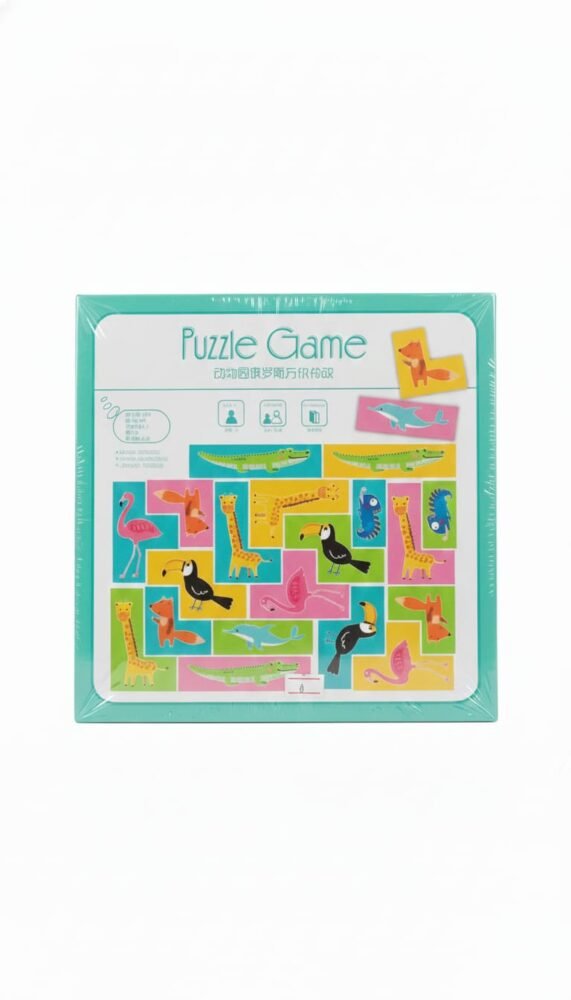 Animal Picture Block Sliding Puzzle Game