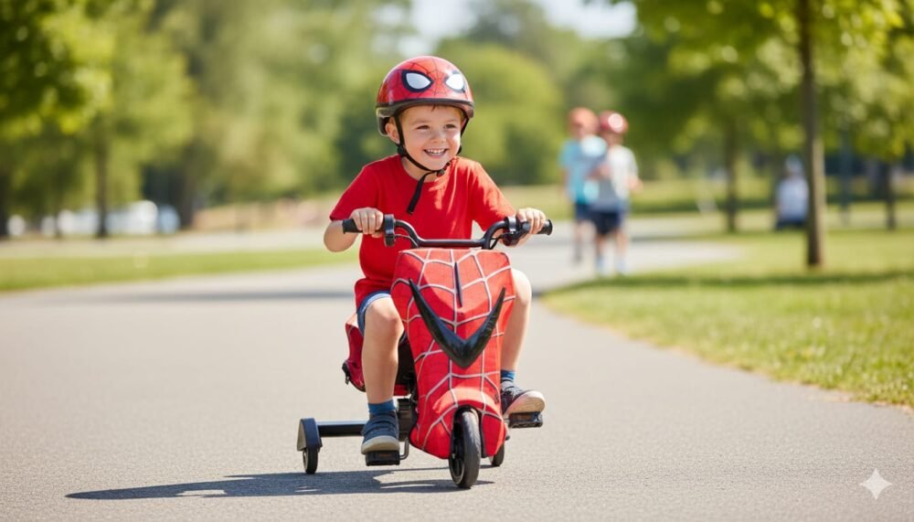 WhatsApp Image 2025-12-10 at 11.00.53 AM Spider-Man Web-Slinger Drift Scooter