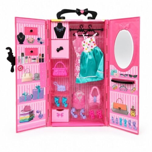 "DANY" Happy Wardrobe Fashion Doll Set 30 cm (Ages 3+) - دمية أزياء مع خزانة ملابس