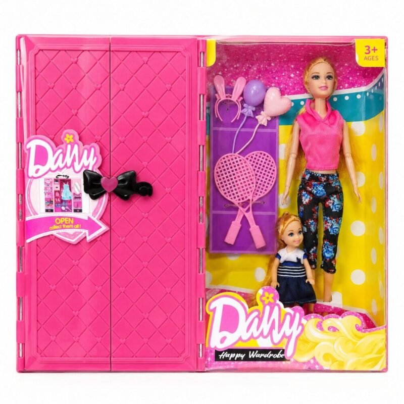 file_00000000bde07246985426af98d3f509 (1) "DANY" Happy Wardrobe Fashion Doll Set 30 cm (Ages 3+) - طقم دمى مع إكسسوارات