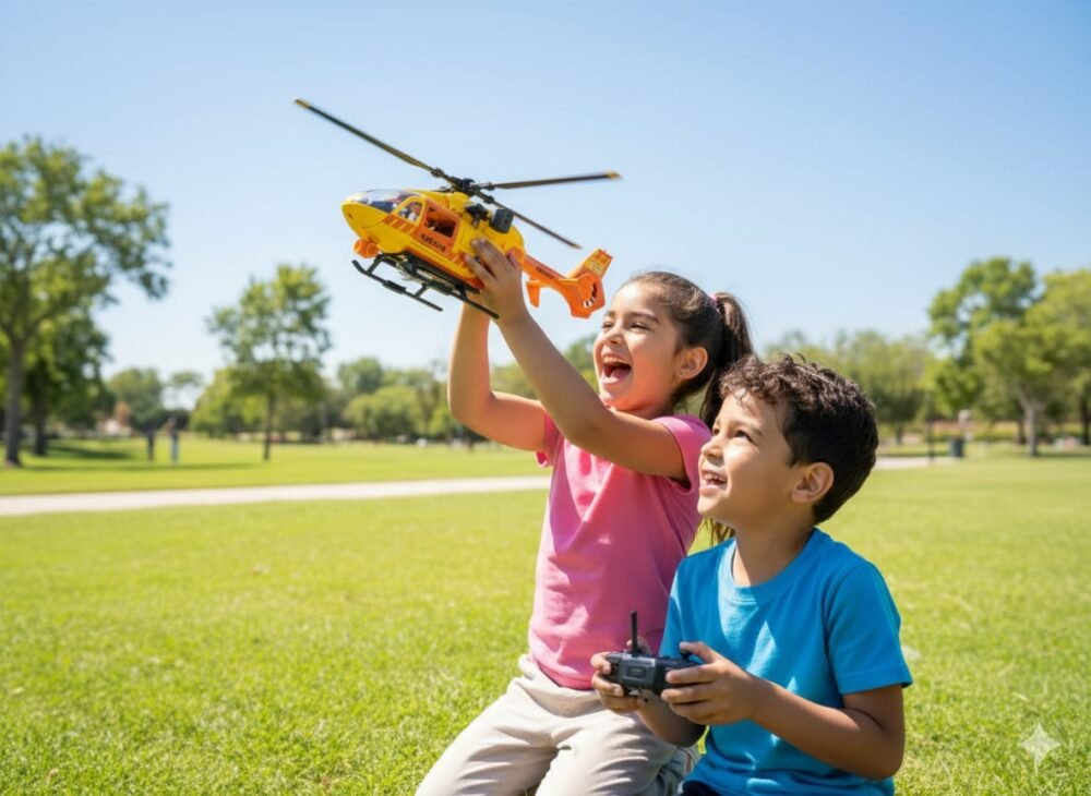 Airbus Yellow Rescue Helicopter