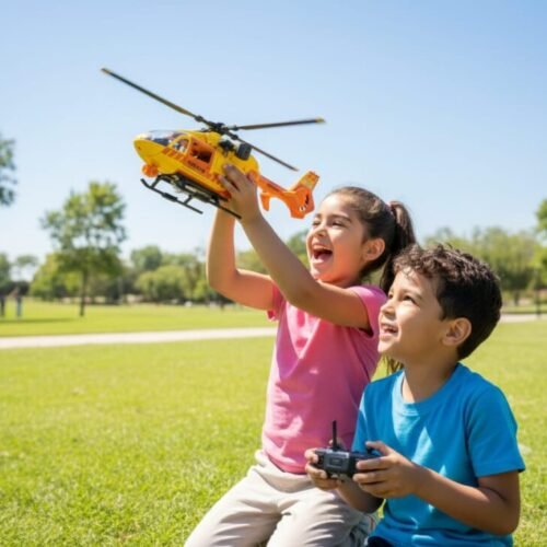 Airbus Yellow Rescue Helicopter