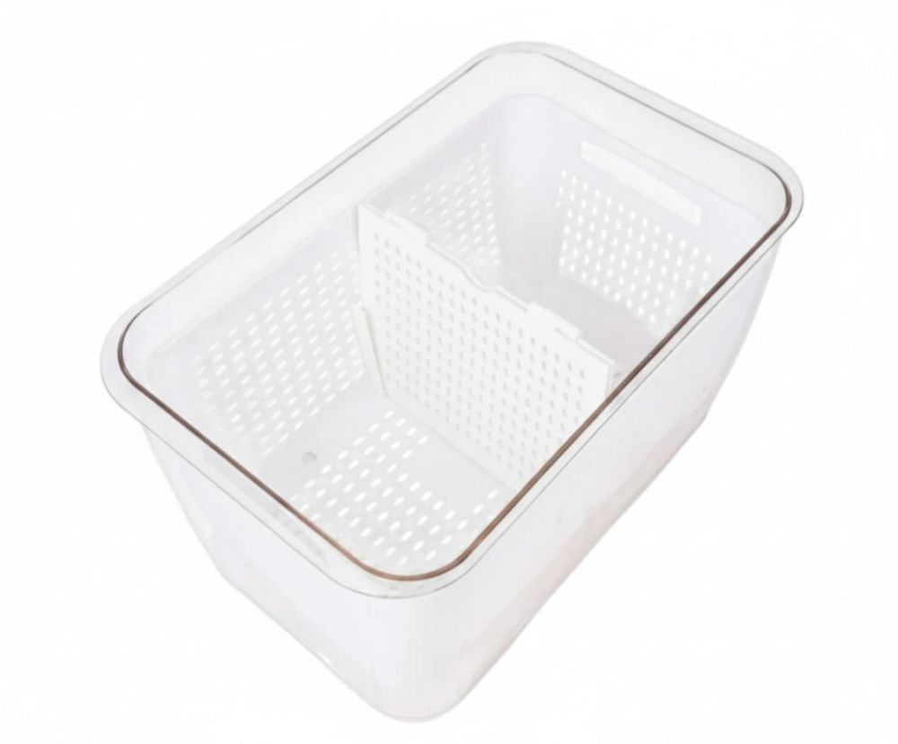 2 Pack Produce keepers - علب تنظيم مع مصفاة للبراد