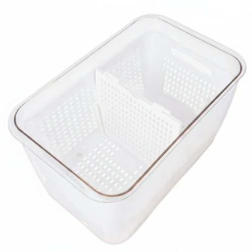 2 Pack Produce keepers - علب تنظيم مع مصفاة للبراد