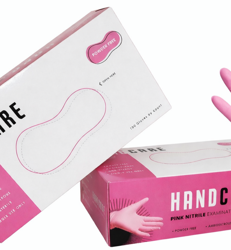 IMG_٢٠٢٦٠٢١٠_١٢١٠١٠ Hand Care Pink Nitrile "100 gloves" - كفوف زهر