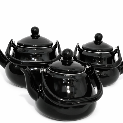 GeBe 3pcs Enamel kettle set - طقم أباريق شاي