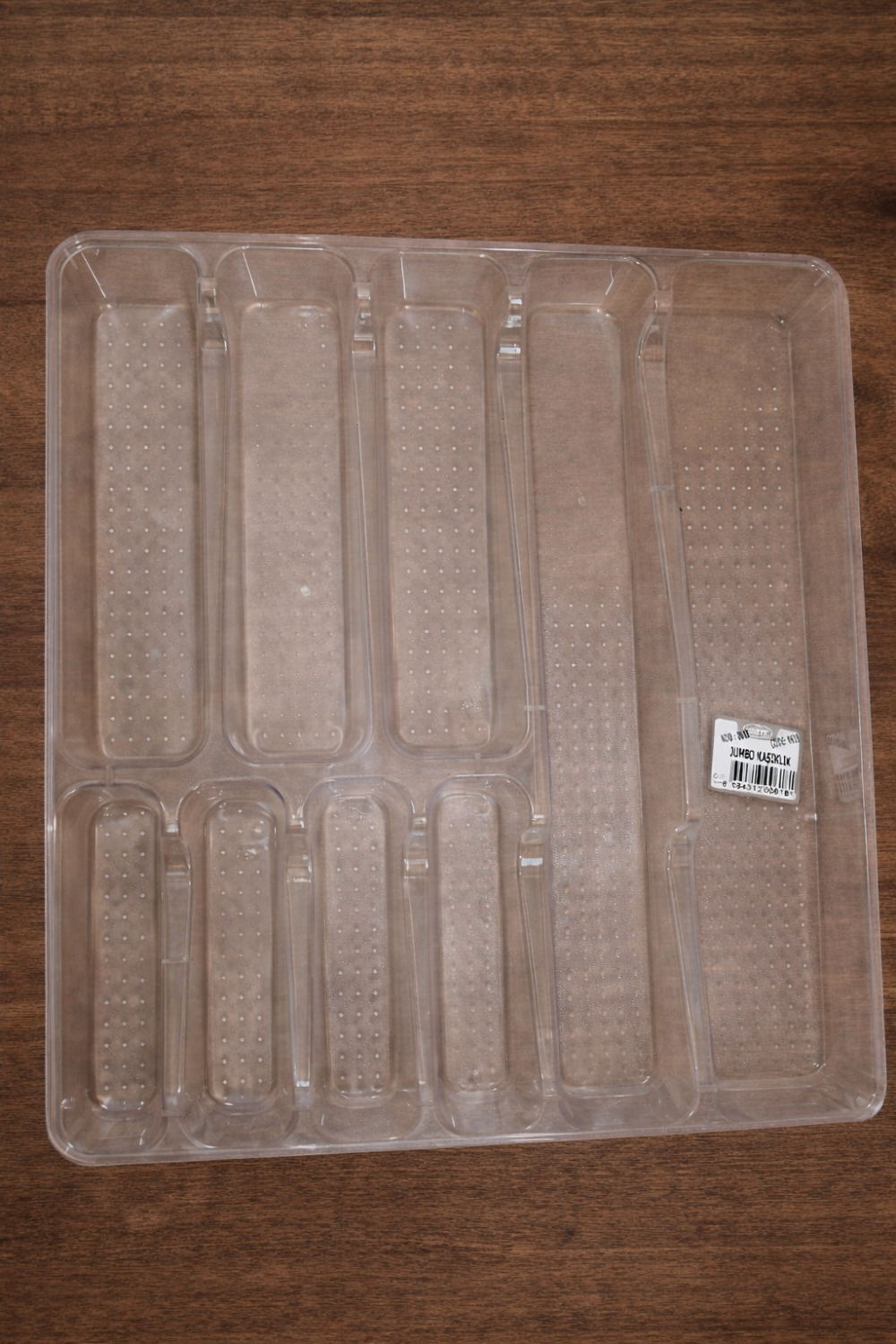 منظم أدراج بلاستيك شفاف متعدد الأقسام