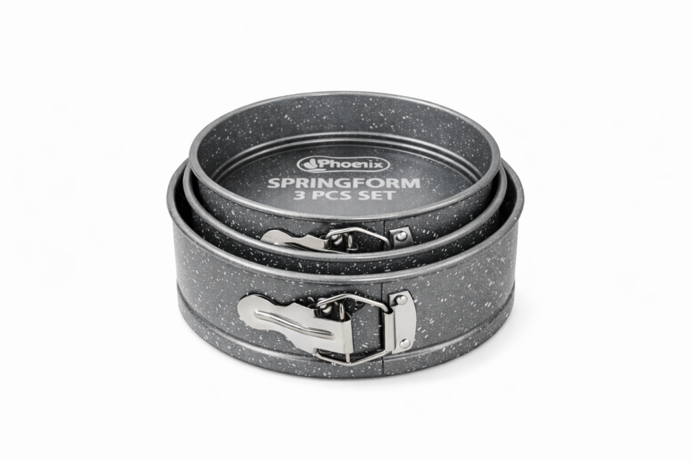 phoenix Spring form 3 pcs Set 24/26/28 cm - طقم صواني كيك 3 قطع