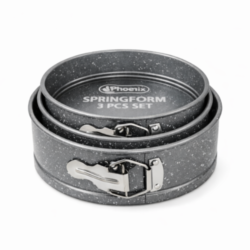 phoenix Spring form 3 pcs Set 24/26/28 cm - طقم صواني كيك 3 قطع
