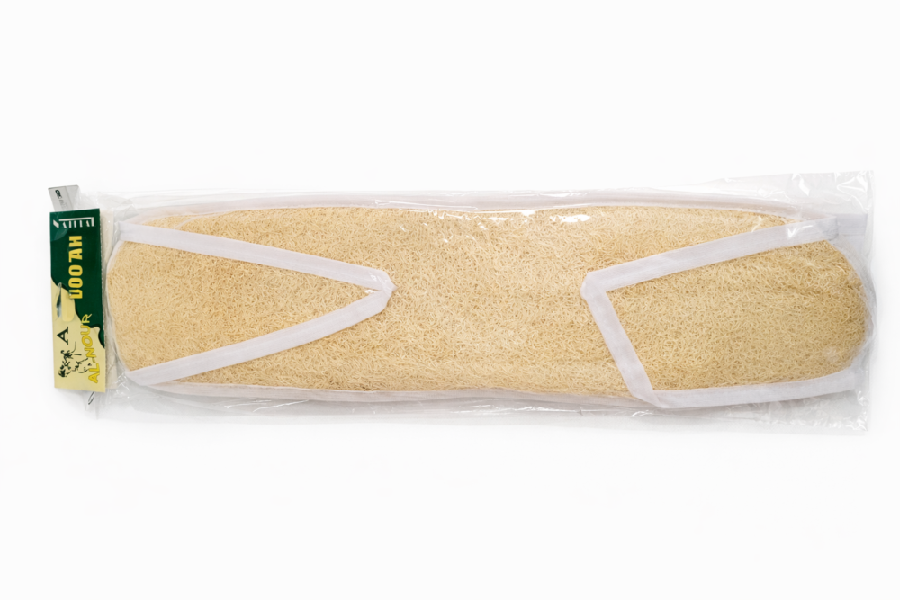 LOOFAH - 45CM  ليفة طبيعيه مع حلقتين