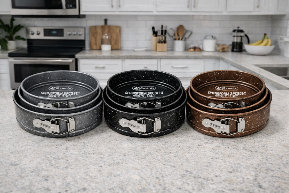 phoenix Spring form 3 pcs Set 24/26/28 cm - طقم صواني كيك 3 قطع