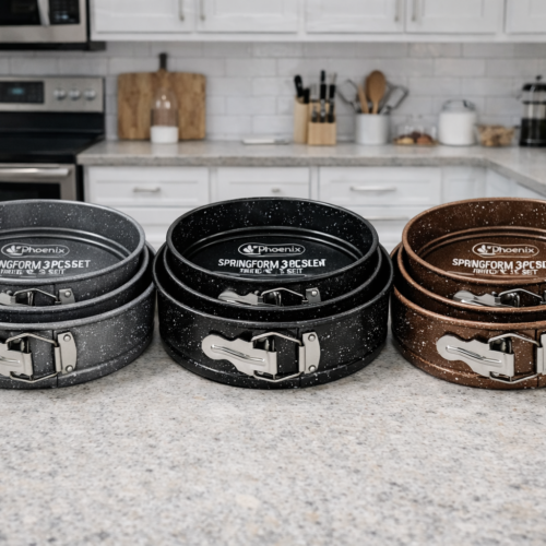 phoenix Spring form 3 pcs Set 24/26/28 cm - طقم صواني كيك 3 قطع
