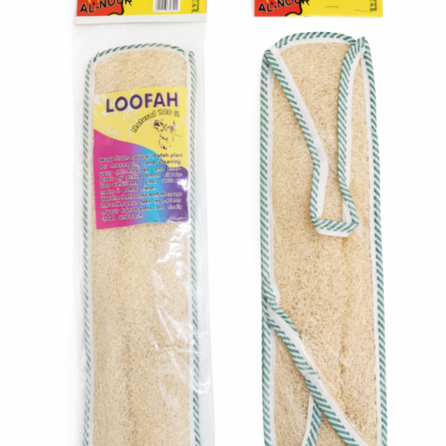 LOOFAH -  ليفة طبيعيه مع حلقتين دوبل