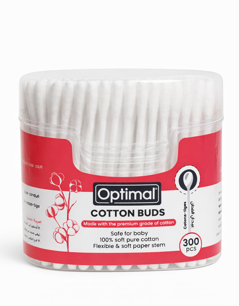 file_0000000037cc720a8c05df447ef15f01 Optimal Cotton Buds 300 pcs - أعواد قطن