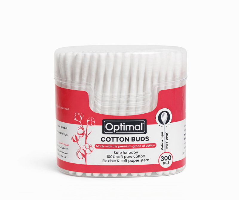 Optimal Cotton Buds 300 pcs -  أعواد قطن