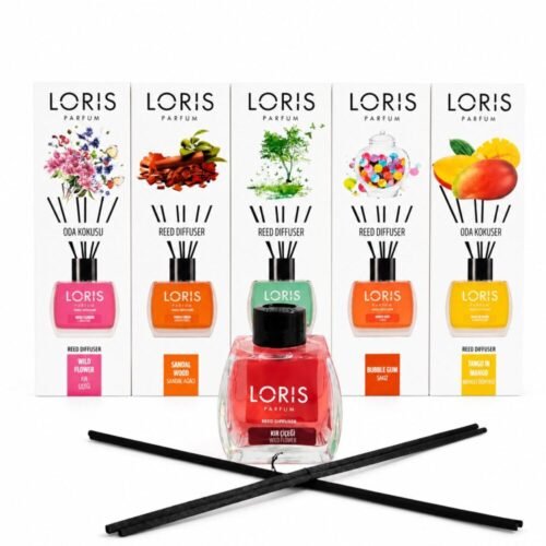 file_0000000042e4724684b741d721defe88 "LORIS" Parfum 120 ml - معطّر للجو مع عيدان