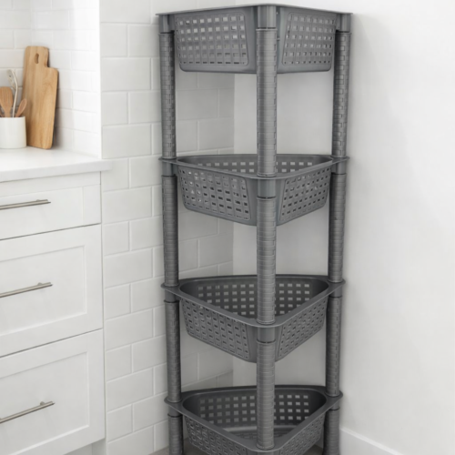 سلة خضار مثلثة 4 طوابق