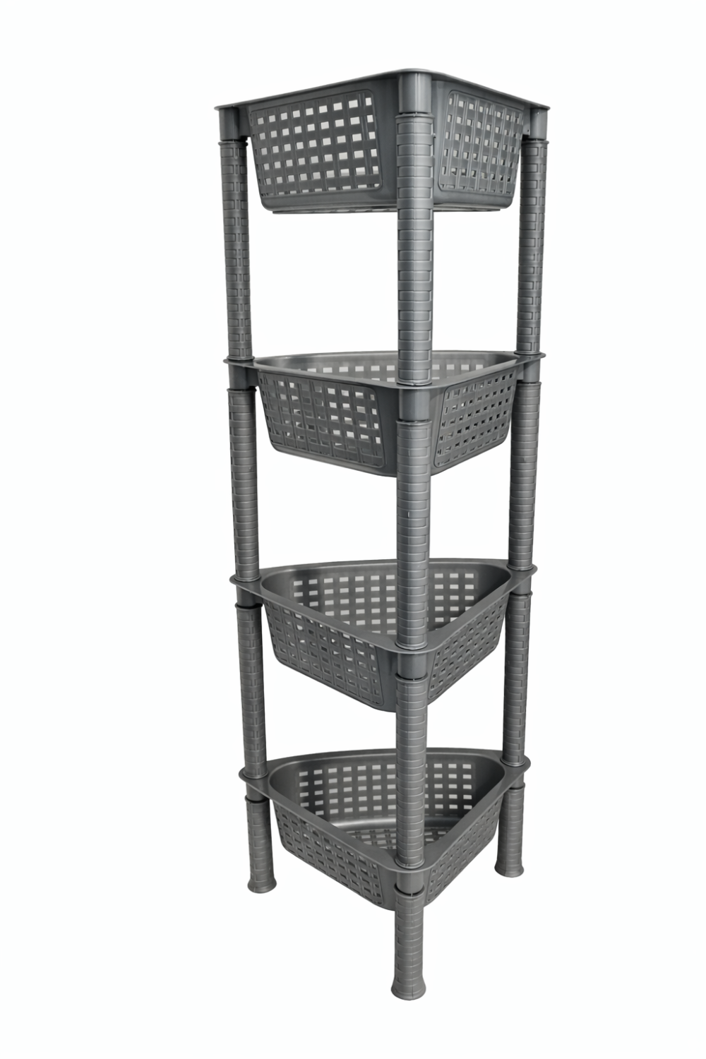 سلة خضار مثلثة 4 طوابق