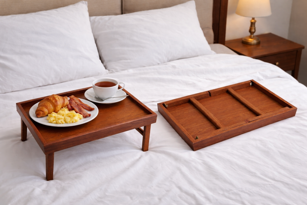 40*30*20 cm  طاولة تقديم خشبية قابلة للطي