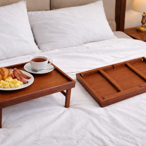 40*30*20 cm  طاولة تقديم خشبية قابلة للطي