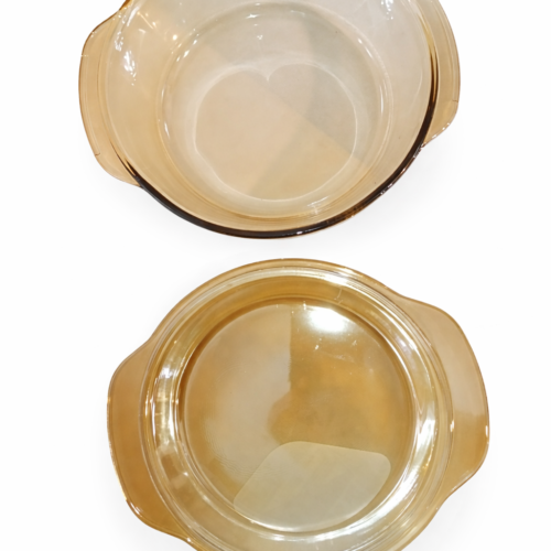 Borosilicate Glass Bowl "Red Cherry" 1pcs - وعاء زجاجي عسلي