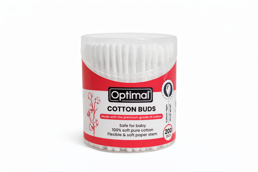 Optimal Cotton Buds 200 pcs -  أعواد قطن