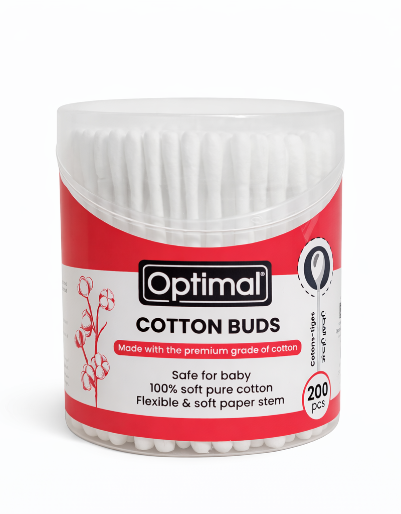 Optimal Cotton Buds 200 pcs -  أعواد قطن