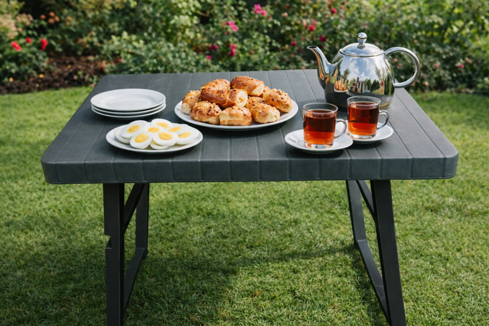 49*69.5*56.5 cm  طاولة بلاستيك تركيه تطوى