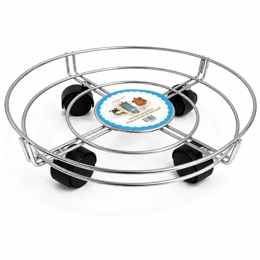 Gas Cylinder Roller Stand 34cm - قاعدة أسطوانة الغاز بعجلات
