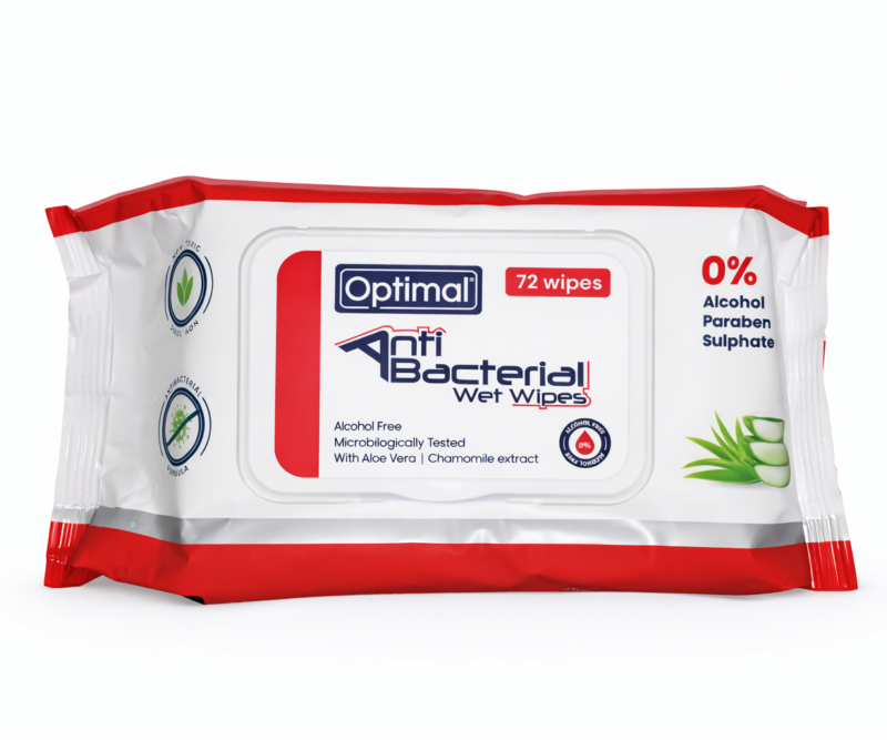 file_000000009ba8720aac780c61e2e0fb78 Optimal Anti Bacterial Wet Wipes (72 wipes)