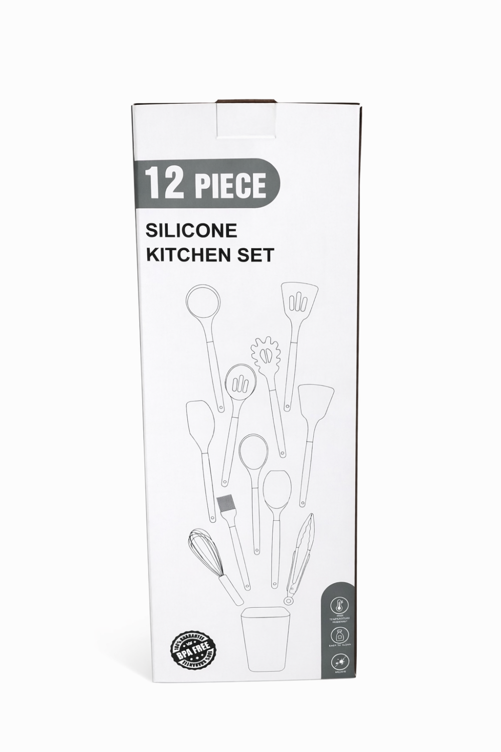 Silicone Kitchen set 12 Piece Phoenix - طقم ملاعق سيليكون