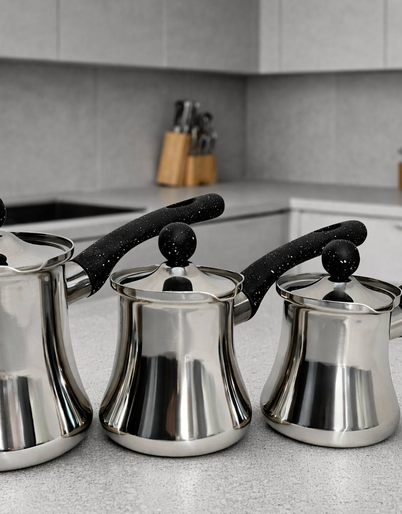 file_00000000afdc7243bd193fcd764bd93f Stainless steel Coffee Warmer Set 3 pcs "Phoenix" - طقم ركاوي قهوه