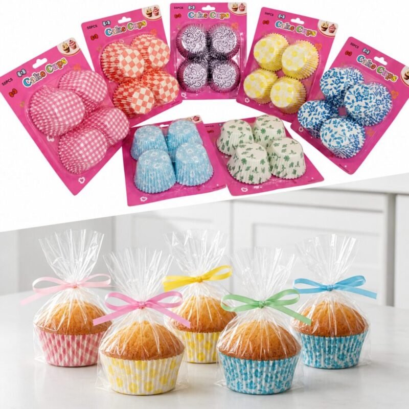 Cake Cups 100 pcs - قوالب ورقية