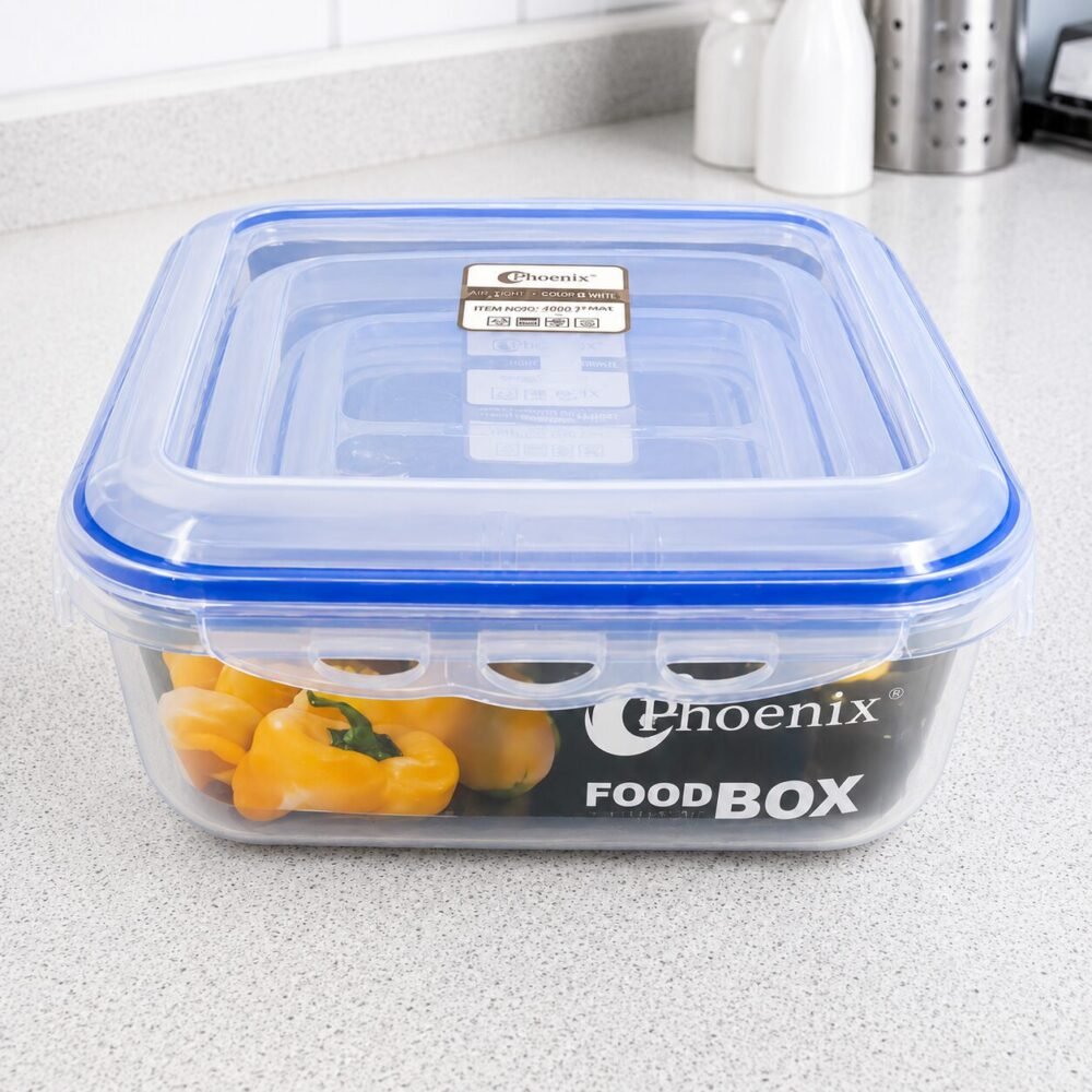 "Phoenix" Food Storage Box 3pcs - تبروير بلاستيك