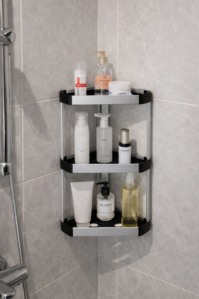 Aluminium Corner Rack " Phoenix" - ستاند حمام ألمنيوم زاوية