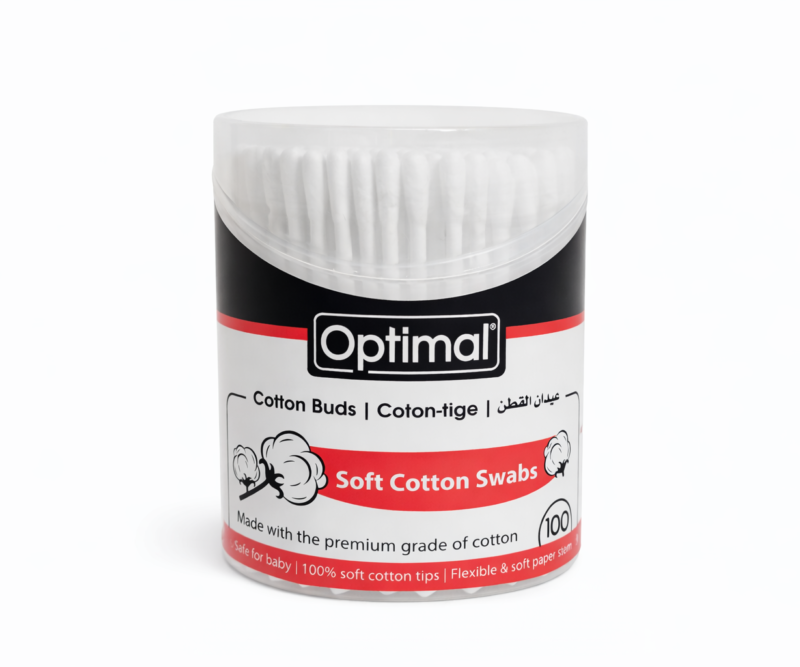 Optimal Cotton Buds 100 pcs -  أعواد قطن