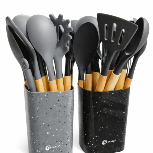 Silicone Kitchen set 12 Piece Phoenix - طقم ملاعق سيليكون