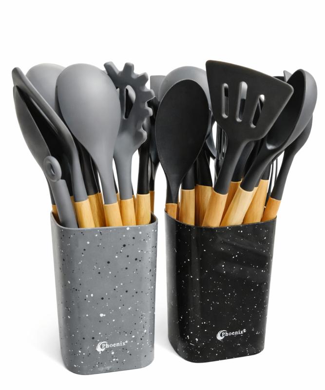 Silicone Kitchen set 12 Piece Phoenix - طقم ملاعق سيليكون