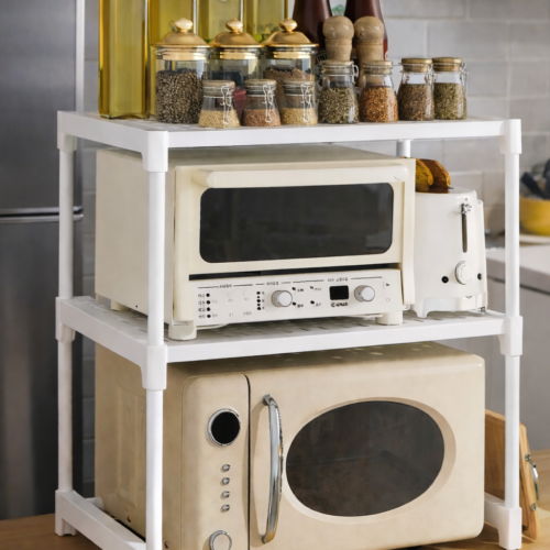 Microwave Storage Rack - ستاند ميكرويف طابقين