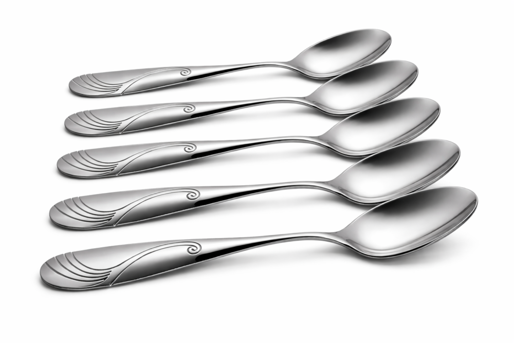 "KZH" Stainless Steel - مجموعه من 6 ملاعق