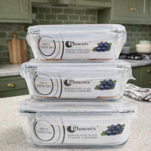 Borosilicate Glass Storage Container Phoenix - تبروير زجاج