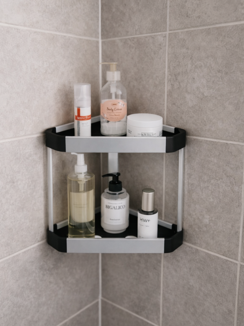 file_00000000e44c720a95305d7413bfe354 Aluminium Corner Rack "Phoenix" - ستاند حمام ألمنيوم زاوية