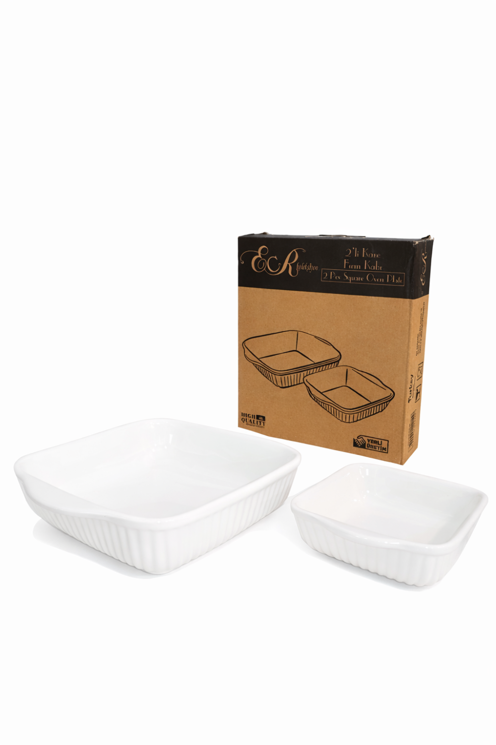 2 Pcs Oven Plate - طقم أواني فرن سيراميك