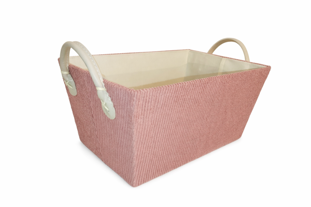 31*21*15cm  سلة تخزين بقماش المخمل