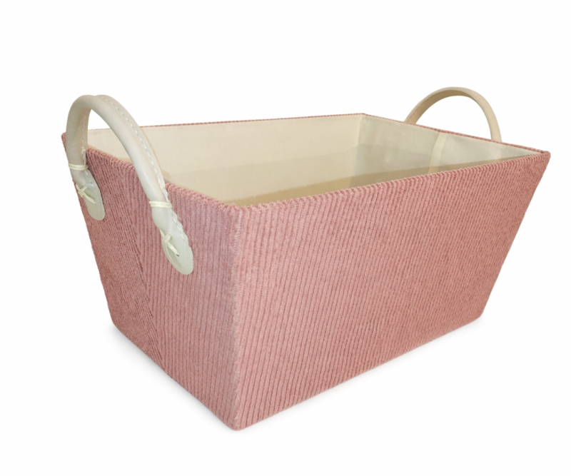 31*21*15cm  سلة تخزين بقماش المخمل