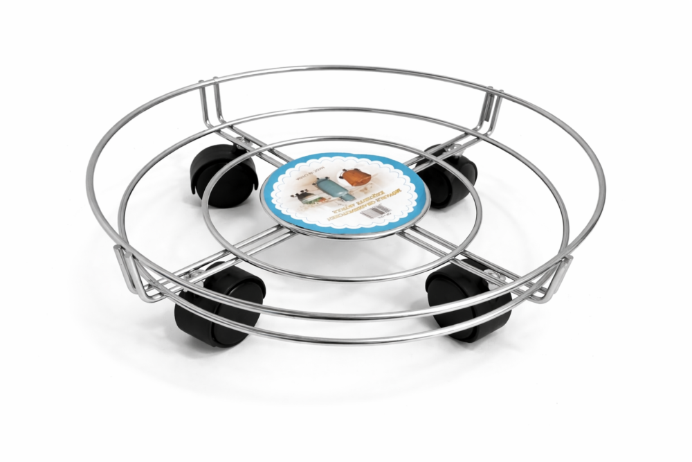 Gas Cylinder Roller Stand 34cm - قاعدة أسطوانة الغاز بعجلات